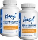 Konsyl Daily Psylium Fiber Kapsle - Obsahuje 1500mg All- Natural Psylium Husk Powder per Serving - Podporuje cíle řízení trávicího zdraví a hmotnosti + (2 balení - 200 Počet každý)