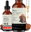 Auri Super Chaga Elixir - Houba Superfood Liquid dodatek s plným spektrem imunitní podpora z oxidativního stresu a energetického zdvihu - Chaga tinktura 60ml