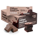 Perfektní Keto Bary - Nejčistší Keto Snacks s kolagen a MCT. No Add Sugar, Keto Diet Friendly - 3g Net Carbs, 19g Fat, 10g protein - Diet Food Dessert (Mandlové máslo Brownie, 12 Bary)