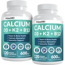 4-in-1 Vápník doplňky pro ženy a muže - vápník s vitamínem D3 K2 5000 IU doplněk, 601mg na Serving for Heart, Kosti & Body Defenses - Gluten- Free, Vegan- Friendly (240 ct)