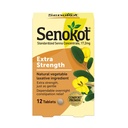Senokot Extra Síla Přírodní zelenina Laxativní ingredience Tablety, Senna koncentrát, Double-síla pro Gentle, Overnight Relief From Occasional Constolly, 12 ct