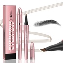 Q708 3D Microblading Obočí Tužka, Vodotěsný, 4-Tipped, Long- Lasting, Mikro-Fork aplikátor pro přírodní obočí, všechny kůže Tones (2 # Dark Brown)