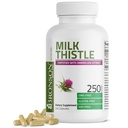 Bronson Milk Thistle Silymarin Marianum & Dandelion Root Heatal Support, Antioxidant Support, Detox, 250 Kapsle