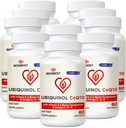 Ubiquinol CoQ10-600mg-Softgel, Aktivní Coq10 Ubiquinol dodatek s vitaminem E & Omega 3, 6, 9, Vysoká absorpce -Coenzyme-Q10, Výkonný antioxidant pro výrobu energie, Testováno, 600 Počet