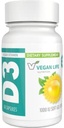 Vegan Life Nutrition - Vitamin D3 Denní kapsle pro dospělé (1000 IU)