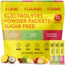 Keto Vitals Tropical Keto Electrolytes Powder No Sugar - Elektrolyty s draslíkem, hořčík, sodík, & vápník - Sugar Free Electrolyte Powder Packets Drink Mix & Hydration Powder, 30 Servings