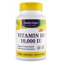 Zdravý původ Vitamin D3 10 000 IU (non- GMO, vysoká účinnost, kostní podpora, imunitní podpora, gluten zdarma), 120 Softgels