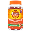 Metamucil Fiber Suplement 72 Gummies, Fiber + Vitamins C, D & B12 no Sugar Added, Support Digestive Health + Support Imunitary Health, Citrus Berry Flavor.