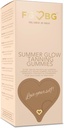 Letní Glow Tanning Gummies - Miami Vice Flavor - Ananas, kokos, & Jahoda - Vegan - Gluten- Free - Dairy-Free - Přírodní přísady - esenciální výživné látky - Cestovní velikost - 30-denní dodávky