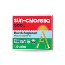 Sun Chlorella 500mg Celé tělo Wellness Green Algae Superfood dodatek - imunitní obrana, Gut zdraví, Přírodní purifikace, Energy Boost - chlorofyl, B12, železo, protein - Non- GMO - 120 Tablety