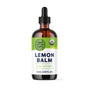 Viméries USDA Organic Lemon Balm tinktura Bylinný doplněk - Lze použít v čaji - Non- GMO, Alkoholicko-bez -115 ml (1 ml / servírování)
