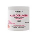 Hallusa Natural Hydrolyzed Collagen Peptides Powder 1000mg s vitaminem C C124; BlackBerry & Blueberry Flavor C124; 4g Collagen per Serving C124; Zdravé vlasy, kůže, hřebíky, Kostní a kloubní podpora