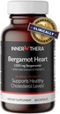 Bergamot Heart -1000mg Certified Citrus Bergamot - Extra Strength Polyfenols - Cardiolog Vyvinutý a klinicky osvědčený - Dodatek Bergamot pro vysoké cholesterol a srdeční zdraví