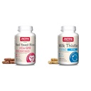 Jarrow Dispersas Red Yeast Rice 1200 mg & Co-Q10 100 mg Per Serving- 120 Veggie Caps-60 Servings & Heart Health- Vegan & Milk Thistle 150 mg s 30: 1 Standardizovaný Silymarin Extract