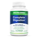 Enzyme Science Kompletní strava - Digestivní enzymy pro ženy a pro muže s probiotiky - 3- in1 Gut Zdravotní podpora pro stravovací - Digestivní zdraví - Enzimas digestives y probioticos - 30 Kapsle