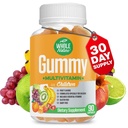 Děti Gummy Multivitamin - Kompletní denní Essentials Children Vitamíny a Minerály pro celkové Wellness, 90 Gummies. Ovocný příchuť, bez umělého cukru, mléčného a glutenu