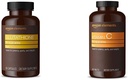 Prvky Glutathione, 500mg, 60 Kapsle, 2 měsíční zásoba a vitamín C 1000mg, Vegan, 300 tablet, 10 měsíční zásoba