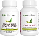 BiOptimalizátory Magnesium Breakthrough 4.0, (60 Kapsle) a péče o cyklus, (90 Kapsle) - Přírodní spánek, mozek, a Menstrual Relief Supplement Bundle