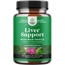 Mléko Thistle Jaterní Supplement - Bylinný doplněk jater se Silymarin Mléko Thistle Extract Dandelion Root Artichode Extract Cholin Bitartate Berberine a Chicory Root for Cleanse 60 Count
