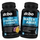 Lymfatické odsávání doplňky Pills & Water Away - Lymfatická podpora celkové Bylinné čisticí prostředky & Přírodní vodní pilulky Diuretika pro zadržování - Lymfatické uzliny Detox čisticí systém Draining