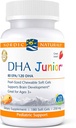 Nordic Naturals Pro DHA Junior, Strawberry - 180 Mini žvýkací měkké gely - 250 mg Omega-3s s EPA & DHA - Vývoj mozku & Vizuální funkce - Non- GMO - 45 Servings