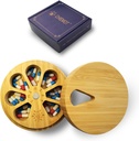 Bamboo Dřevo Týdenní Pill Organizátor pro medicínu Vitamin dodatek, Artritida Friendly 7- den Pill Box Medium Container Holder, Denní přenosný cestovní Pill Pouzdro Správce Disperser