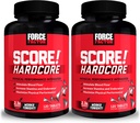 Force faktor SCORE!, 2-Pack, Hardcore oxid dusnatý doplněk pro muže s L-Citruline, Yohimbe, Black Maca & B Vitamíny zvýšit Staminu, Maximalizovat fyzickou výkonnost, 240 Tablety