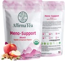 Meno- Support BloatX Organic Menopauze Relief: Balances & Podporuje Hot Flashes, Hormones, Moods Swings, Night Sweats, & Bloating W / Black Cohosh, Red Clover & Dong Quai. Přírodní Apple- Skořice Flavor.