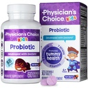 Lékařské CHOICE Probiotika pro děti - 7 Diverse Strains, Organic Prebiotics, Vitamins & Minerals - Klinicky studovaný L. Rhamnosus - Imunitní a stravitelná podpora - Bez cukru nebo umělých barviv - 60ct