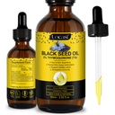 Uocasi Black Seed Oil, Studené lisované, 100% čisté a přírodní, růst vlasů a péče o pleť, 2.02 Fl Oz