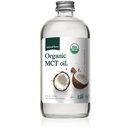 Natural Force Organic MCT Oil - Čistá skleněná láhev - Vyrobeno ze 100% Coconut Oil vylisované z chladu + Certified Keto, Paleo, Kosher, Vegan & Non- GMO - Laboratoř testována na kvalitu a čistotu - 16 Ounce