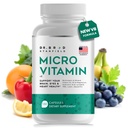 Denní nízká dávka MultiVitamin & Mineral pro muže a ženy na podporu kognitivní výkon & paměť + Hyaluronická kyselina pro zdraví pokožky + TMG pro cvičení (150 Počet)