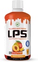 LPS Liquid Collagen & Syrovátka doplněk - Sugar- Free, Dye-Free, Non-GMO Drink - Hydrolyzované kolagen & Syrovátka Peptides podporuje zdravou pleť & vlasy pro muže & ženy, Peach Mango, 32 fl oz