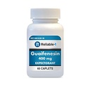 Reliable-1 Laboratories Guaifenesin 400 mg Kapsle a Mucus Relief CLAS124; Expectorant for Chest Congestion CLAS124; 60 Kaplet