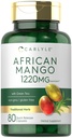 Carlyle African Mango Dodatek 1220mg 124; 80 Kapsle 124; s Green Tea Extract 124; Non- GMO, gluten zdarma