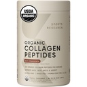 Sports Research Organic Collagen Powder - Hydrolyzovaný protein typu I & III - USDA Organic, Gluten Free, Udržitelně sourced - Tmavá čokoláda - 30 Služeb