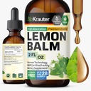 BIO KRAUTER Lemon Balm Leaf Extract - Vegan Melissa Lemon Balm tinktura pro Calmness Support - Sugar & Alcohol- Free - 2 Fl. Oz.