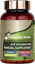 Oční vitamin & Mineral dodatek s Lutein, Zeaxanthin, podporuje oční napětí, Vision zdraví pro dospělé s vitaminy C & E, Vegan oční vitamin