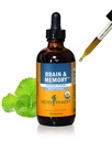 Herb Pharm Mozek a Memory Liquid Bylinné Formule s Ginkgo pro paměť a koncentraci, 4 Fl Oz