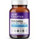 Nová kapitola Wholemega Rybí olej dodatek, Tiny Kapsle, 2000mg na Serving, Klinicky Proven Wild Aljašský losos olej s Omega33 + vitamin D3 + Astaxanthin, 500mg každý - 90 Počet