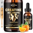 Kreatin HCL kapalné kapky pro muže a ženy, 1500mg tekutý kreatinin hydrochlorid, vysoká absorpce, 2 Fl Oz Orange Flavor