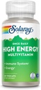 SOLARAY Jednou denně High Energy Multivitamin, Železo zdarma, imunitní systém a podpora energie, Celé potraviny a byliny základní složky, Muži a ženy Multi Vitamin, 60 Služeb, 60 VegCaps