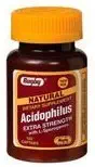 Ragby Acidophilus Extra Strength with L- Sporogenes (100 Captags) (6 pack) by Rugby