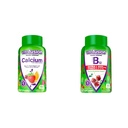Vitafuze Žvýkací vápník Gumové Vitamíny pro podporu kostí a zubů & Extra síla Vitamin B12 Gummy Vitamíny pro podporu metabolismu energie a nervový systém Podpora zdraví