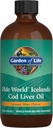 Zahrada života Old World Islandské Cod Játra olej tekutý - Lemon Mint Flavor - 1,000mg Omega 3 Rybí olej, mastné kyseliny, EPA, DHA, vitamin D & A, CLO doplňky pro hearth zdraví, 47 Služeb
