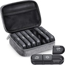ZIKEE Large Weekly Pill Pouzdro Organizátor 3 krát denně, Přenosný Light Proof Canvas Bag Pill Box 7 Day na ochranu vašeho soukromí a uložit léky, vitamín, rybí olej, dodatek (šedý)