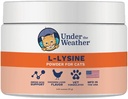 Pod počasím Pet L- lysin Powder Cat dodatek 124; Natural Vet Complicated Lysin Prášky pro kočky a koťata 124; Promotes Balance Zdravá imunitní podpora a zvýšení celkové zdravotní odpovědi (2.54 Oz)