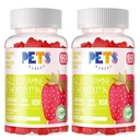 Purest Glucosamine Chondroitin Gummies s MSM & Elderberry Extra Strength - Společná podpora, Antioxidant Imunitní Supplement pro dospělé, muže a ženy. (2 Pack) Jahoda