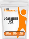 Bulkippendiments.com L- karnitin HCl prášek - Carnitin dodatek, karnitin prášek, L- karnitin 500mg - bezochucené & gluten zdarma, 500mg na servírování, 100g (3.5 oz) (balení po 1)