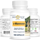 Bio-Tech Pharmaceutical D- Mannose, podporuje močový měchýř a močové trakt zdraví (100 Počet)